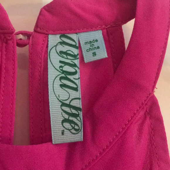 High Neck Bright Pink Shirt - Picture 2 of 2